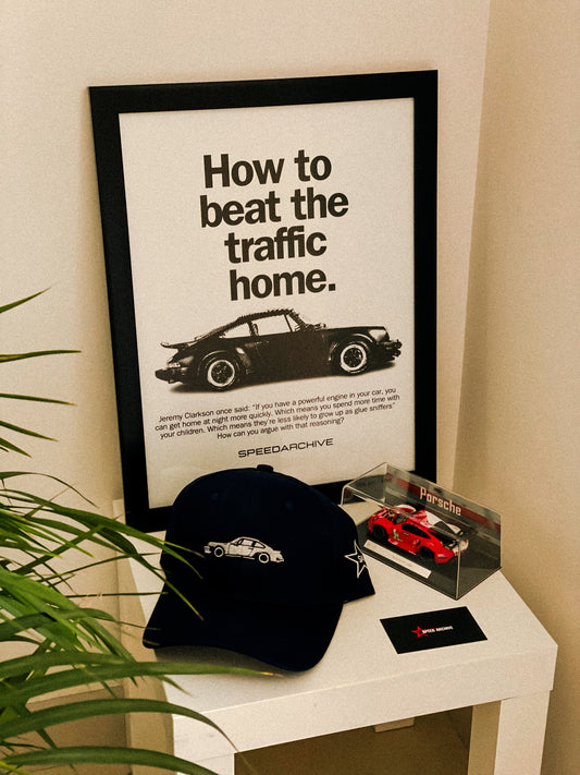 Beat the Traffic Framed Poster