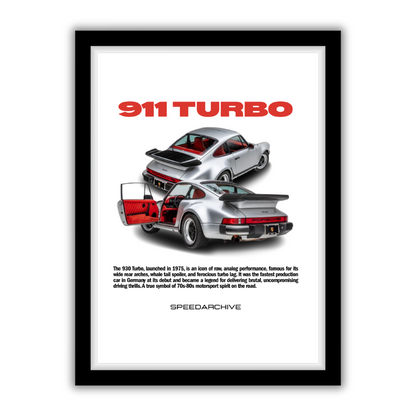 930 Turbo Framed Poster