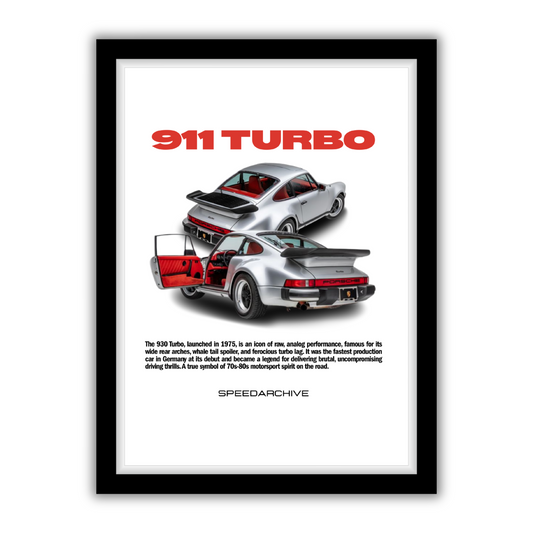 930 Turbo Framed Poster